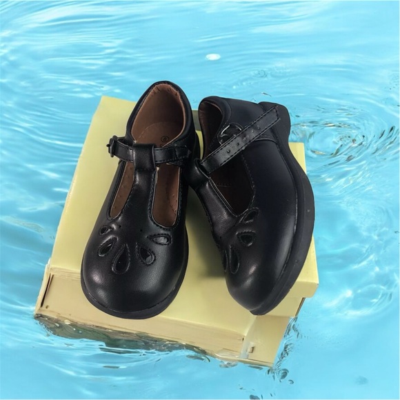 SCHOOL RIDER JACKIE School Shoes Girl Black Size 8 Metal pin closure - Picture 3 of 12